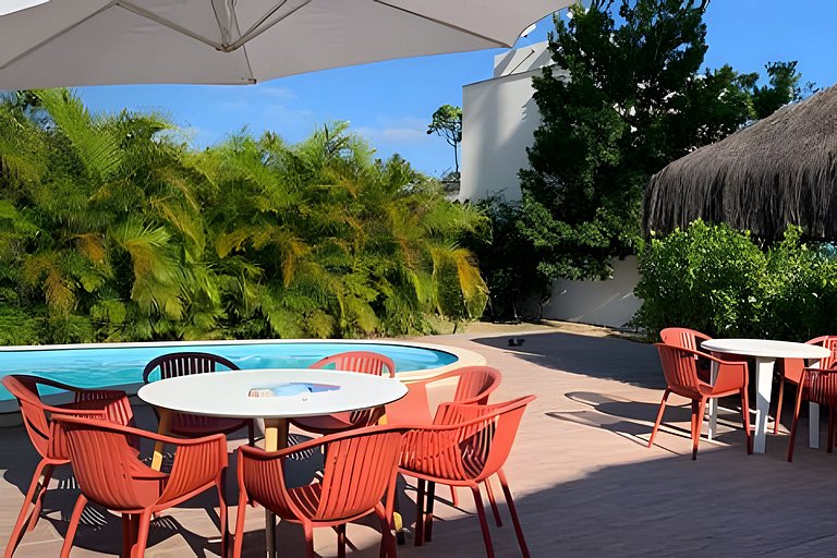Paraíso de 7 quartos, 6 suítes, piscina, no Pontal