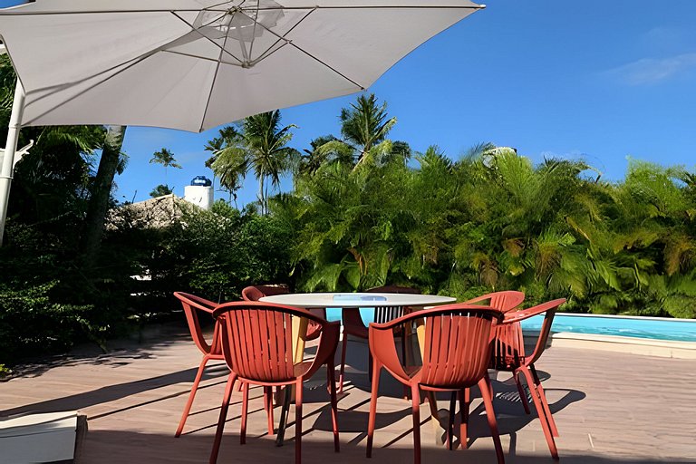 Paraíso de 7 quartos, 6 suítes, piscina, no Pontal