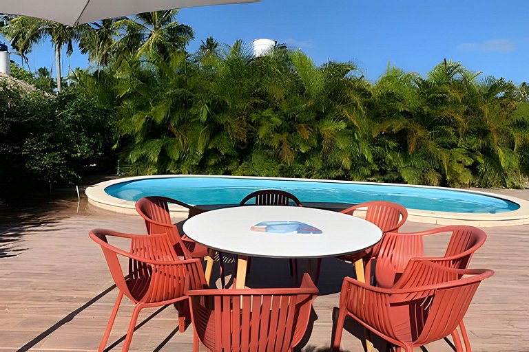 Paraíso de 7 quartos, 6 suítes, piscina, no Pontal