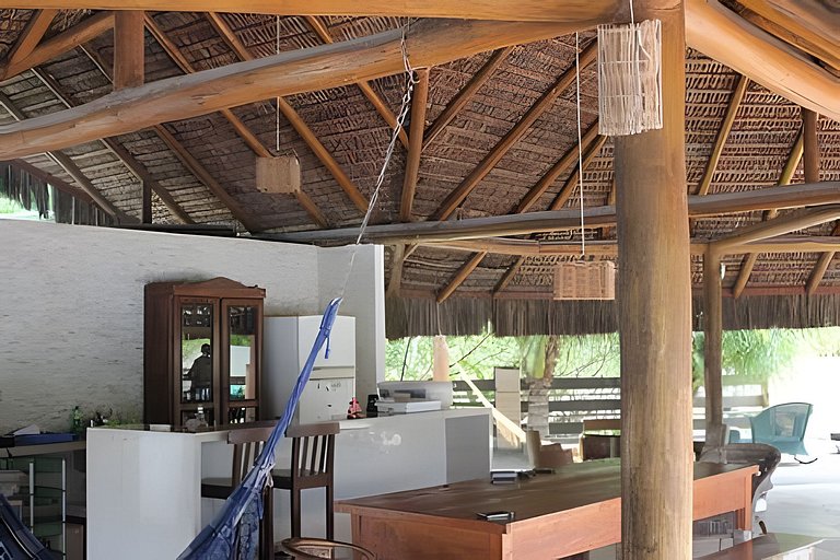 Paraíso de 7 quartos, 6 suítes, piscina, no Pontal