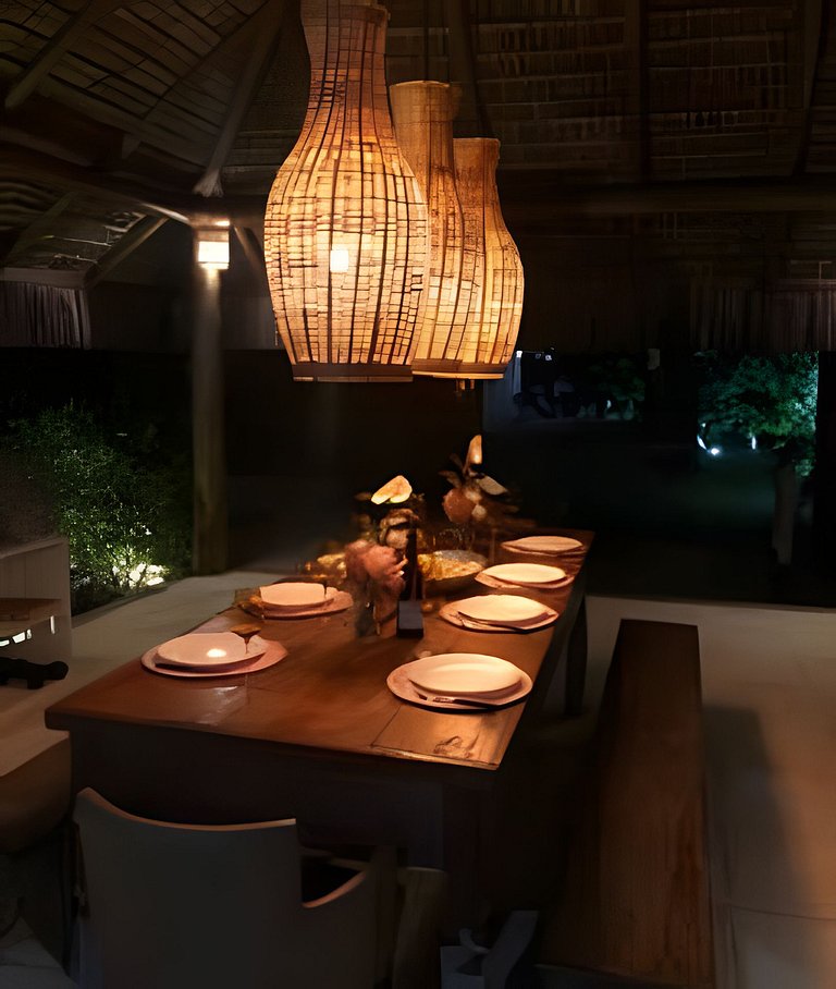 Paraíso de 7 quartos, 6 suítes, piscina, no Pontal