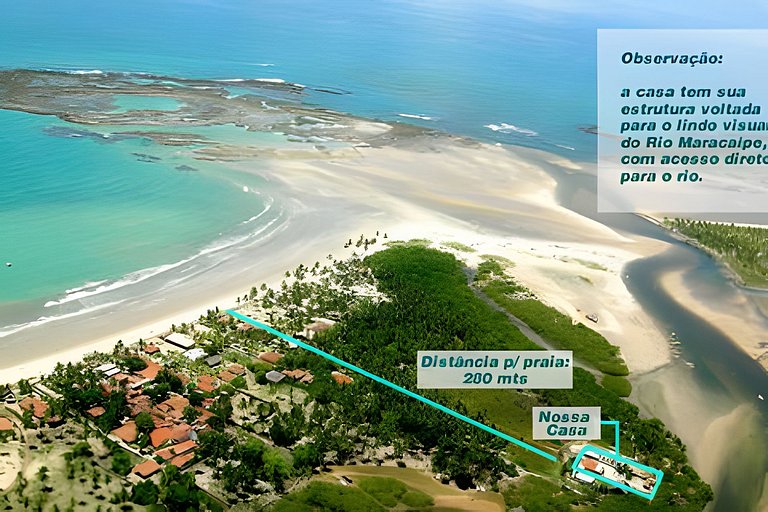 Paraíso de 7 quartos, 6 suítes, piscina, no Pontal
